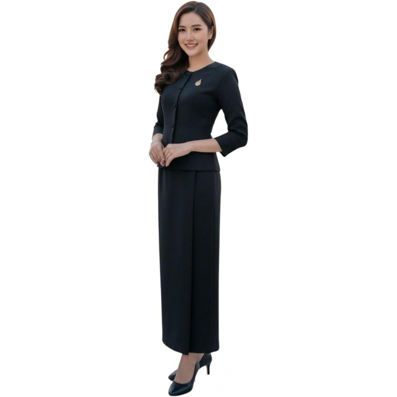 Thai Silk Blouse - Blusa Tradicional Tailandesa Ruean Ton de