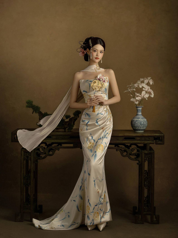 Ethnic Fashion Studio - Nuevo Vestido de Novia Estilo Chino