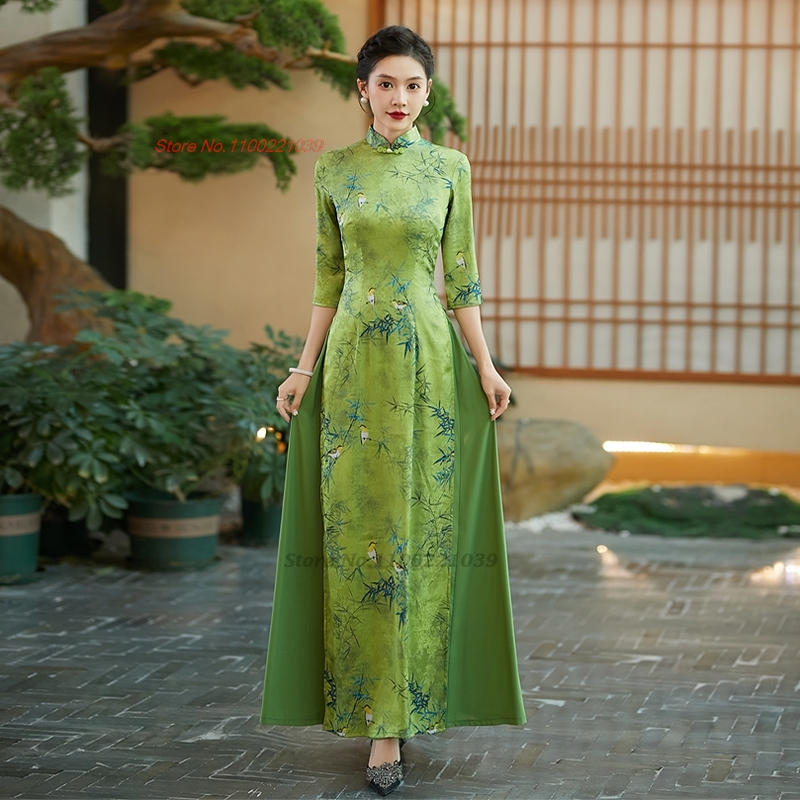 Ao Dai Vietnam Dress - 2026 vestido aodai vietnam cheongsam mejorado