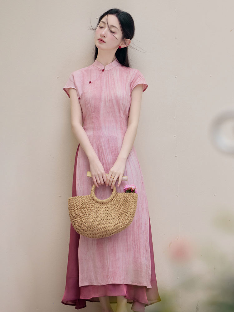 Vestido de estilo chino aodai  - Ao Dai Vietnam Dress reseña y precio