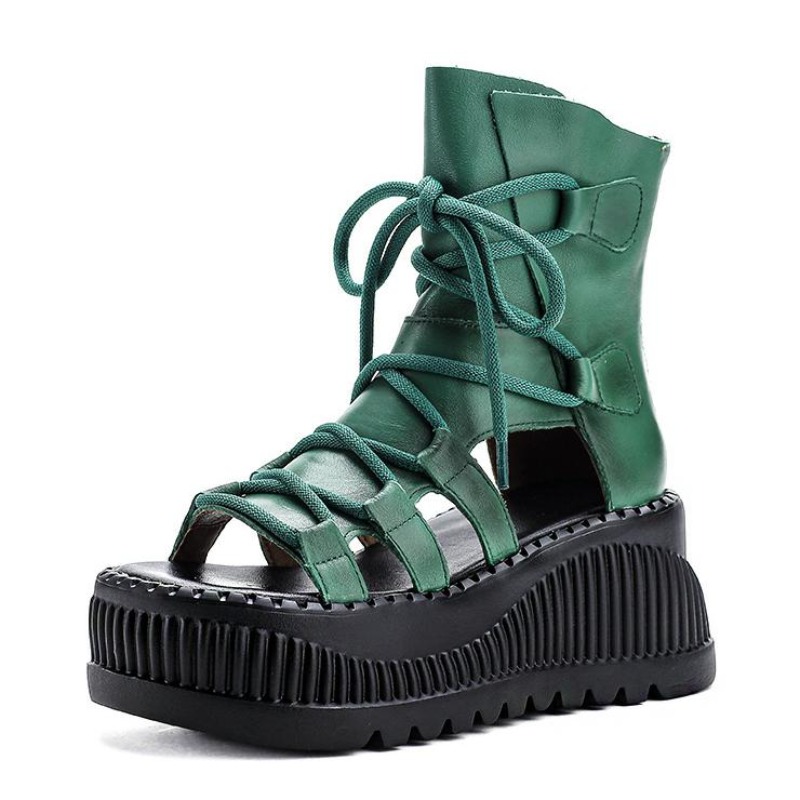 Botines étnicos de cuero genui - Ethnic Fashion In reseña y precio