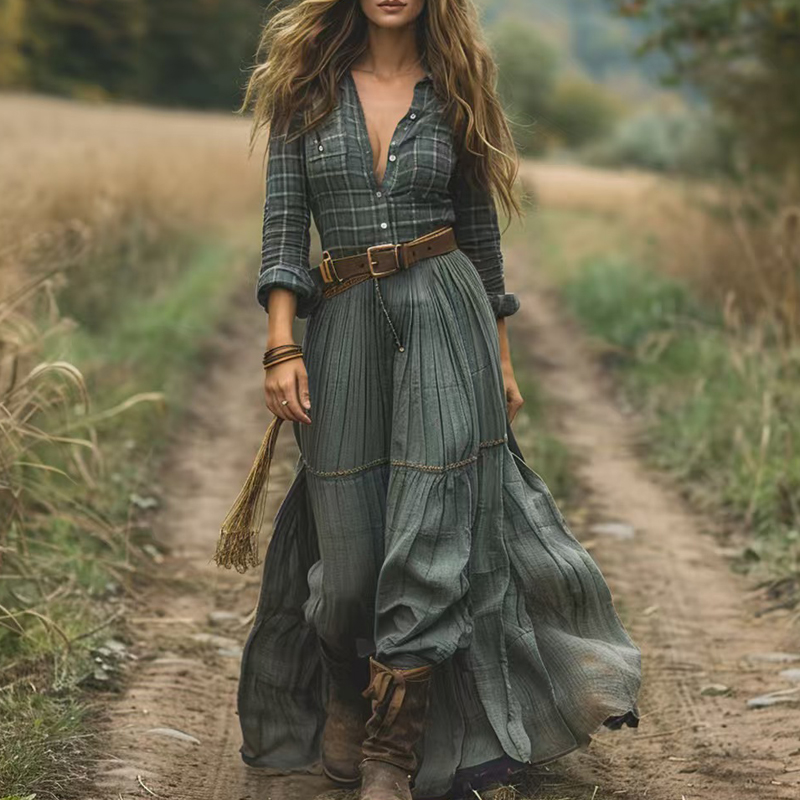 Vestido Vintage con estampado  - Ethnic Boho Fashion reseña y precio