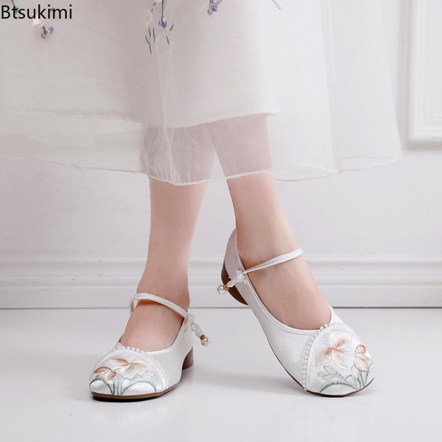 Zapatos de Mujer con Tacón Baj - Ethnic Fashion In reseña y precio