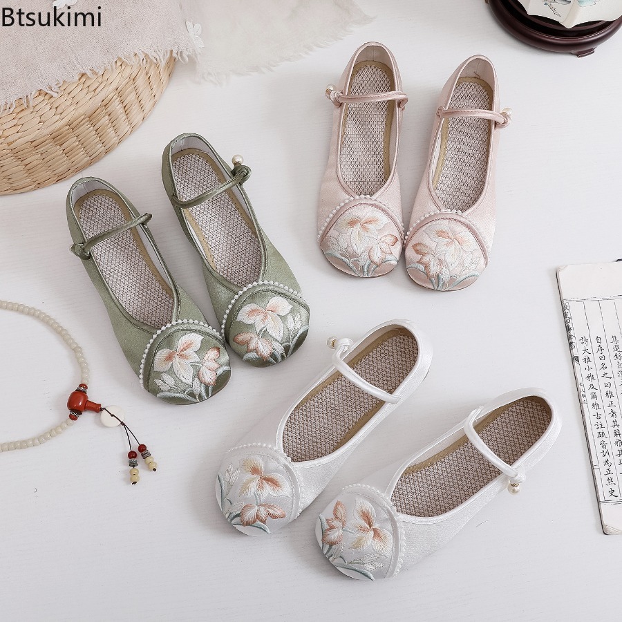 Zapatos de Mujer con Tacón Baj - Ethnic Fashion In reseña y precio
