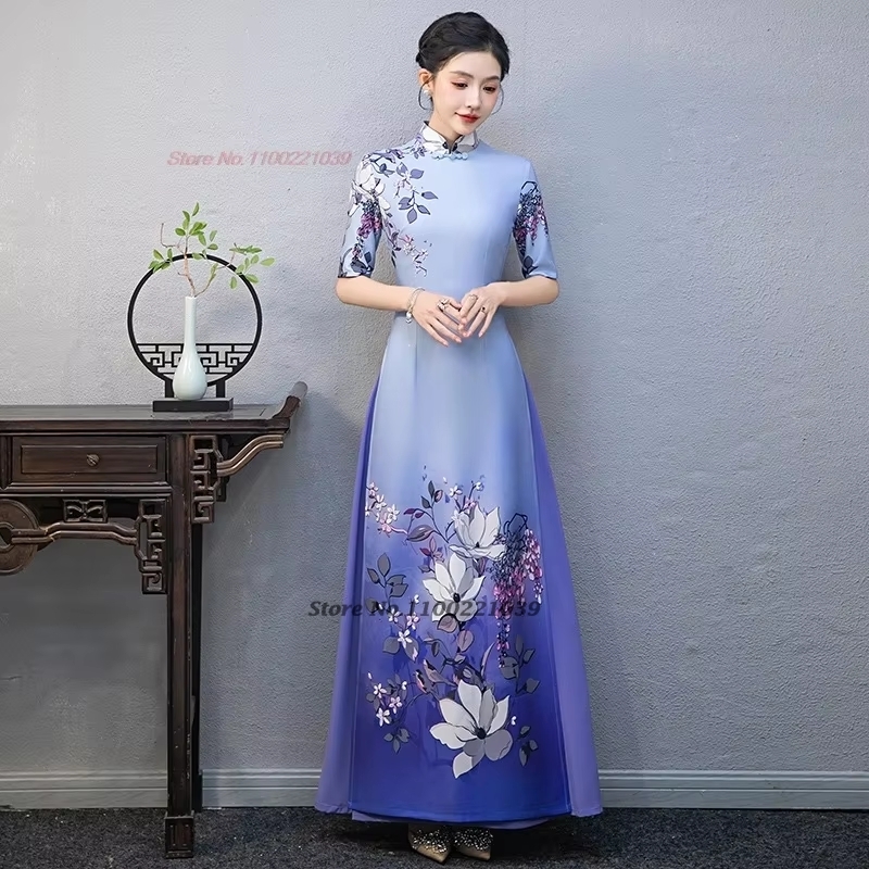 Vestido tradicional vietnamita - Ao Dai Vietnam Dress reseña y precio