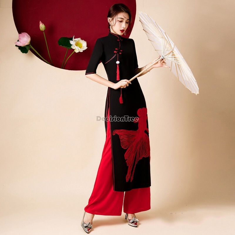 Qipao de danza clásico y elega - Ao Dai Vietnam Dress reseña y precio