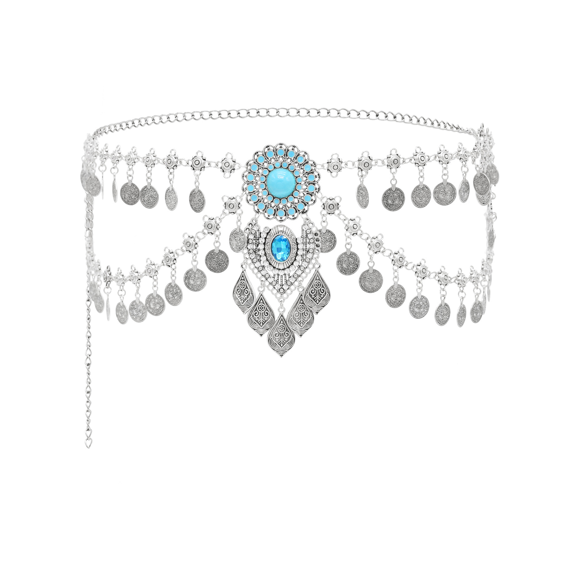 Cadena de cintura de turquesa  - Ethnic Boho Fashion reseña y precio