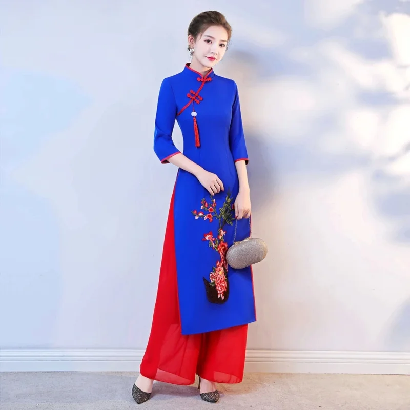 Conjunto de Vestido Tradiciona - Ao Dai Vietnam Dress reseña y precio