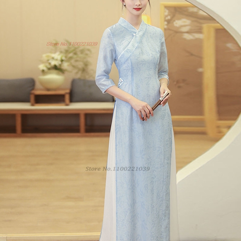 Vestido tradicional vietnamita - Ao Dai Vietnam Dress reseña y precio