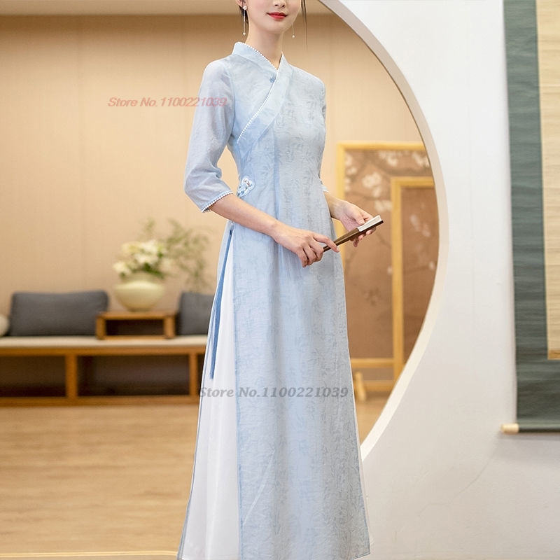 Vestido tradicional vietnamita - Ao Dai Vietnam Dress reseña y precio