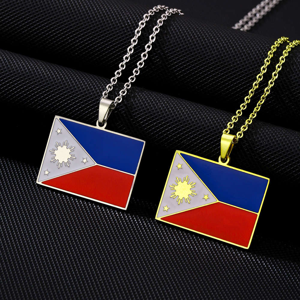 Collar de acero inoxidable con - Ethnic Fashion Philippines reseña y precio